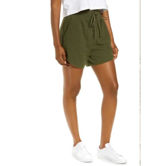 FREE PEOPLE FP Movement Green RIbbed Shorts // XS - Picture 13 of 13